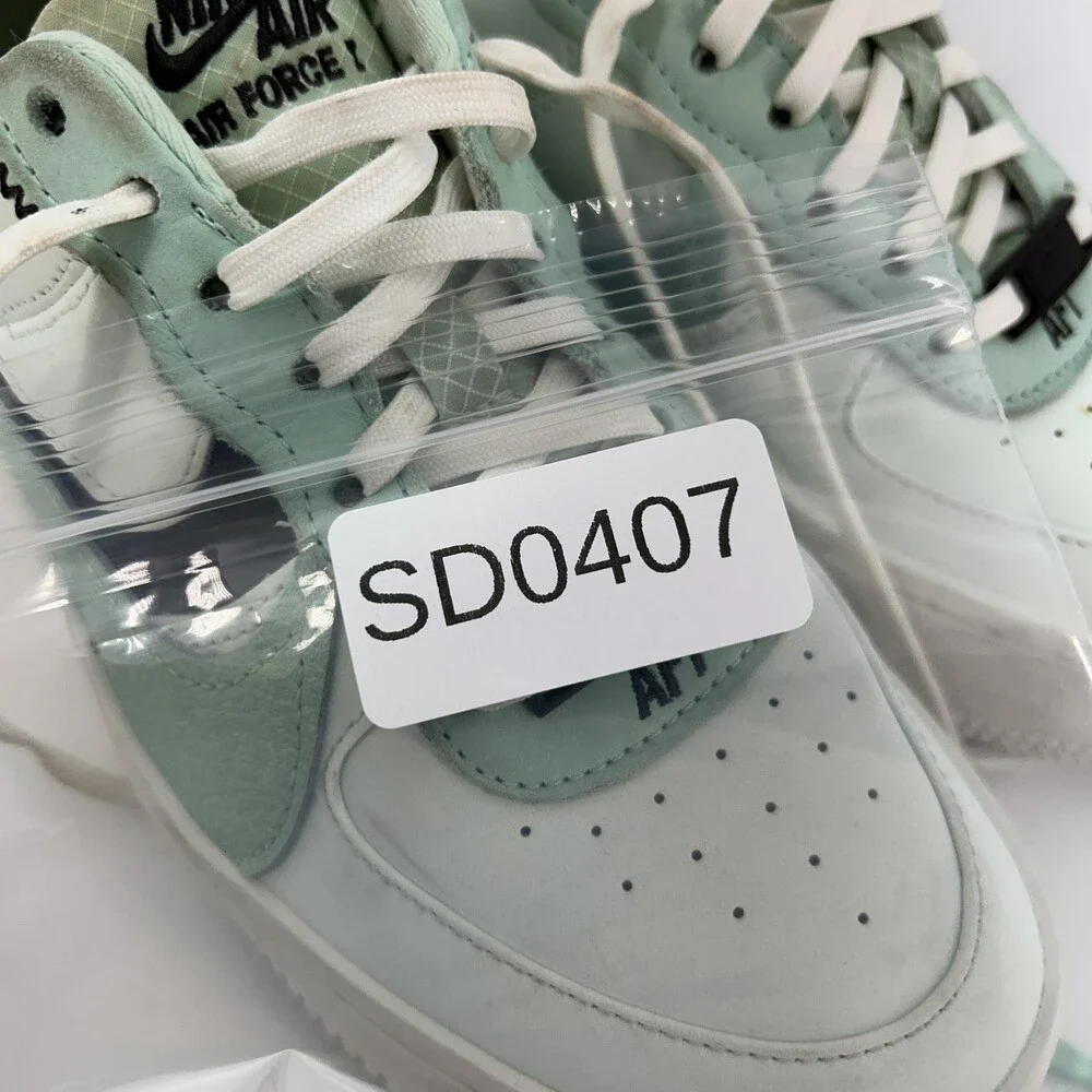 Nike Air Force 1 PLT.AF.ORM Shoes Womens Size 6 Barley Green Sneakers DX3730-300